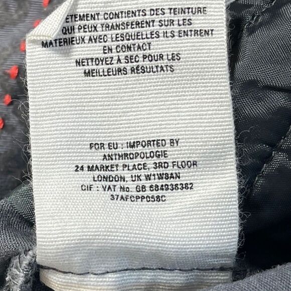 Anthro Cartonnier Charlie Grey Brocade Ankle Pants Sz 4 - Picture 8 of 10